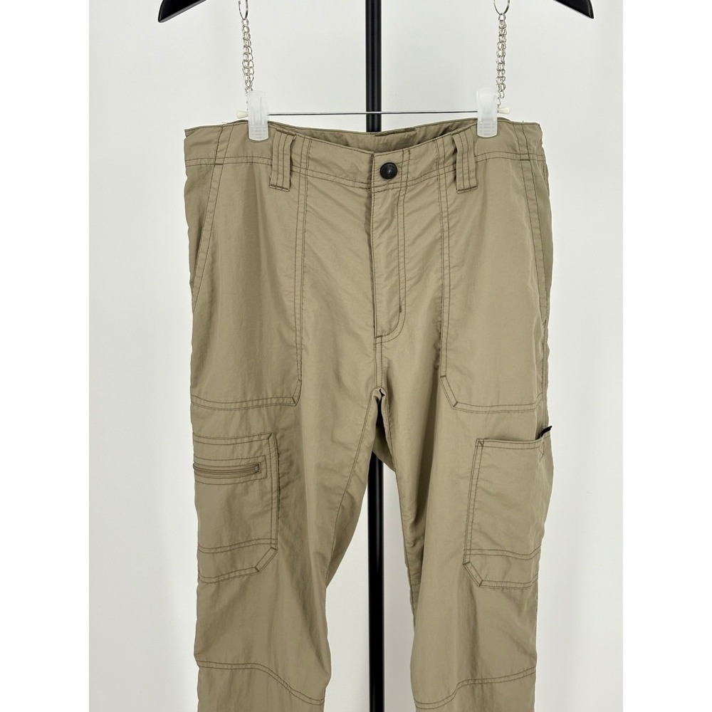 Eddie Bauer Cargo Pants Mens 34x34 Khaki Utility Hiking Outdoor Straight Leg - Picture 3 of 7